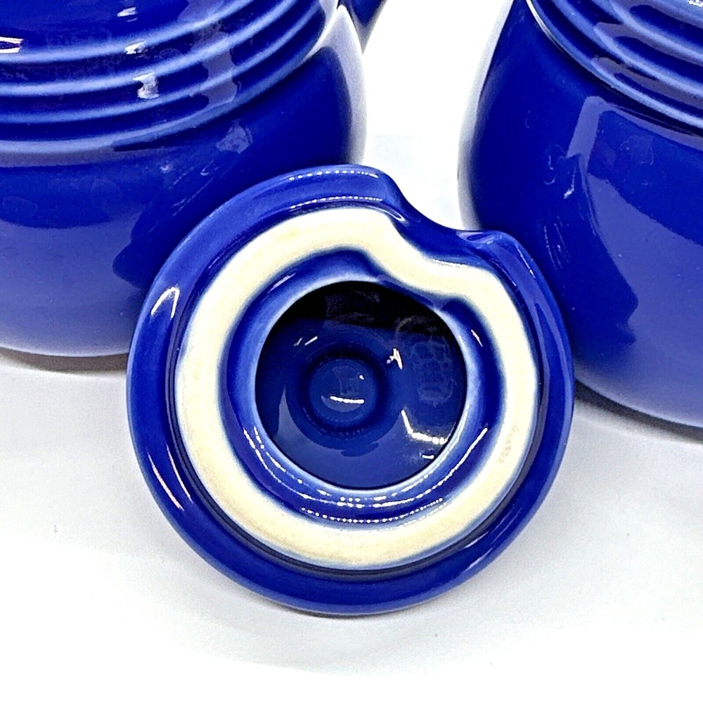 Test Rite International Cobalt Blue Stoneware Sugar & Creamer set - Picture 8 of 11
